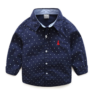 Full Sleeve Triangle Dotted Shirt for Boys