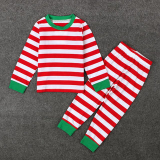 Red and white striped 2 Pcs Pajama Set for Kids