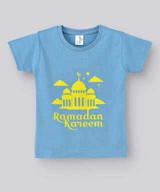 Babyqlo Ramadan Kareem Tshirt for boys and girls - Sky Blue