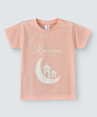 Babyqlo Ramadan Kareem Tshirt for boys and girls - Pink