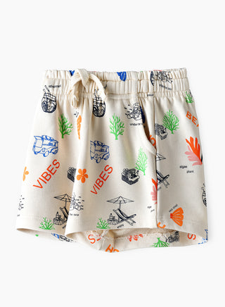Under the Sea All Over Print Shorts - Multicolor