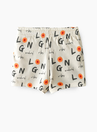 Weekend Vibes All Over Print Shorts - Multicolor