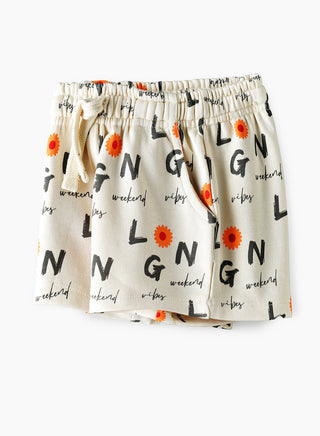 Weekend Vibes All Over Print Shorts - Multicolor