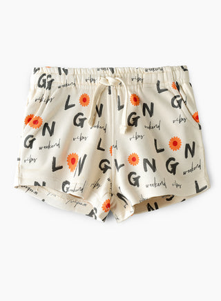 Weekend Vibes All Over Print Shorts - Multicolor
