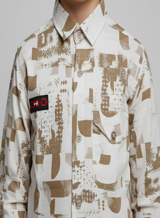 Boys Printed Cotton Casual Shirt