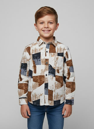 Trendy Printed Cotton Shirt for Boys | Babyqlo UAE