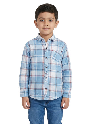 Kids Checked Full Sleeve Shirt
