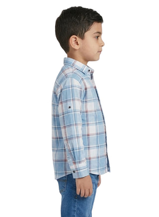 Kids Checked Full Sleeve Shirt