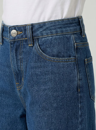Girls Wide Leg Embellished Adjustable Waist Jeans