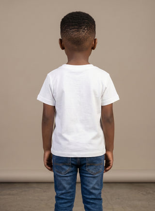 Boys Roarsome Dinosaur White T-Shirt