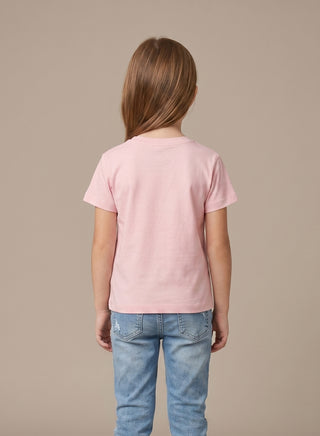 Girls  Vacation Mode Pink T-Shirt