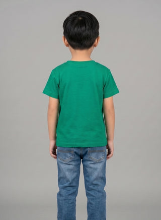Boys King Of Chaos Green T-Shirt