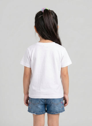 Girls Chaos Queen White T-shirts