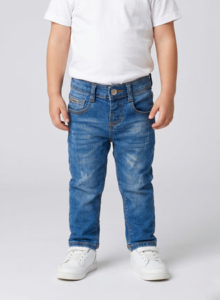 Boys Classic Blue Washed Denim Jeans