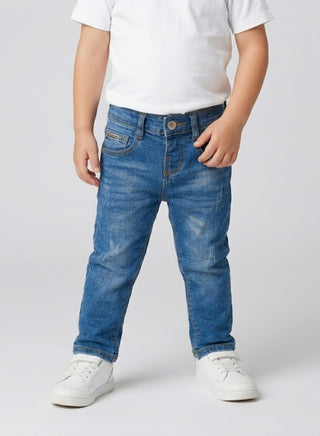 Boys Classic Blue Washed Denim Jeans