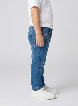 Boys Classic Blue Washed Denim Jeans