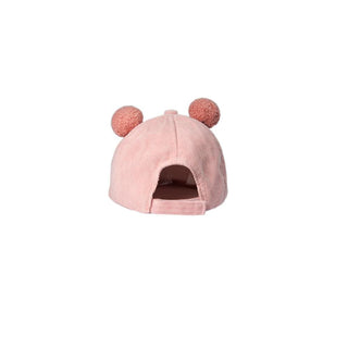 Babyqlo Bear Face Feature Cap - Pink