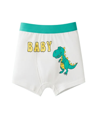 Boys Cotton Cute Dinosaur Boxer Pack of 4