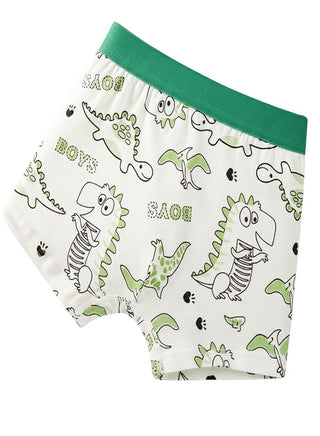 Boys Cotton Cute Dinosaur Boxer Pack of 4