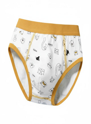 Boys Cotton Cute Print Briefs Pack of 4