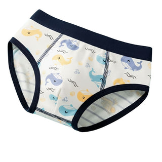 Boys Cotton Fun Print Briefs Pack of 4