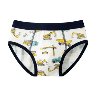 Boys Cotton Fun Print Briefs Pack of 4