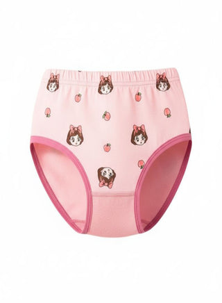 Girls Cotton Apple Girl Print Pack of 4