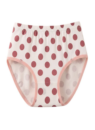 Girls Cotton Princess Print Briefs Pack of 4