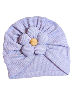 Baby Girl Floral Cap and Bib Set