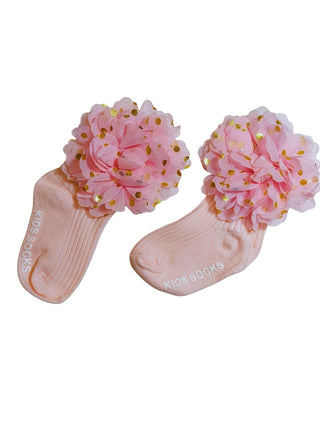 Baby Girl Matching Cap and Socks Set