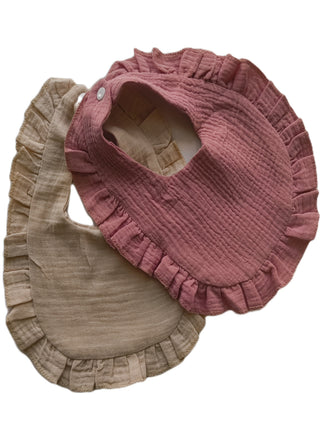 Soft Muslin Baby Bibs Set of 2