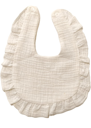 Ruffle Baby Bibs Muslin Set of 2
