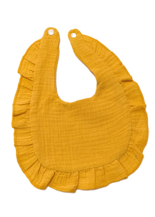 Ruffle Baby Bibs Muslin Set of 2