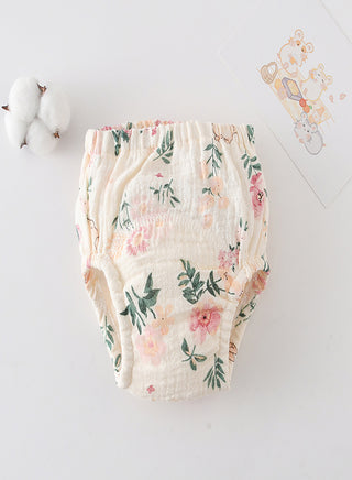 Muslin Floral Potty Training Pants Set of 3
