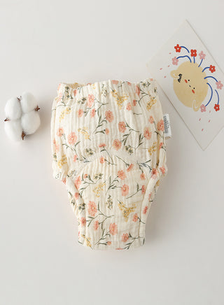 Muslin Floral Potty Training Pants Set of 3
