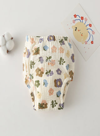 Muslin Floral Potty Training Pants Set of 3