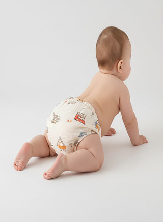 Muslin Dino and Vehicle Potty Training Pants Set of 3