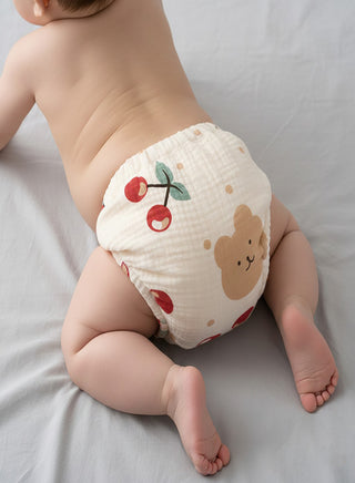 Muslin Bear Floral Potty Training Pants Set of 3