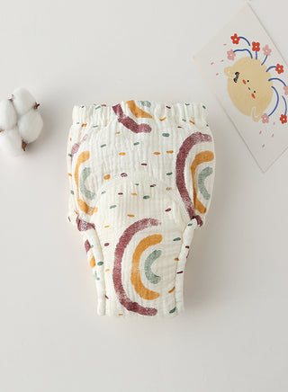Muslin Rainbow Heart Potty Training Pants Set of 3