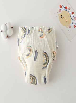 Muslin Rainbow Heart Potty Training Pants Set of 3