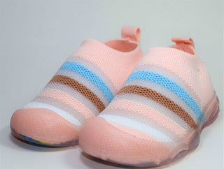 Babyqlo Striped Premium Pool Shoes - Pink