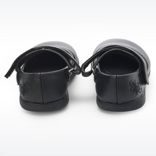 Hook And Loop Closure Ballerinas - Black