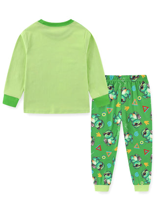 Glow Dinosaur Boys Cotton Pajama Night Set