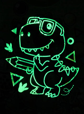 Glow Dinosaur Boys Cotton Pajama Night Set