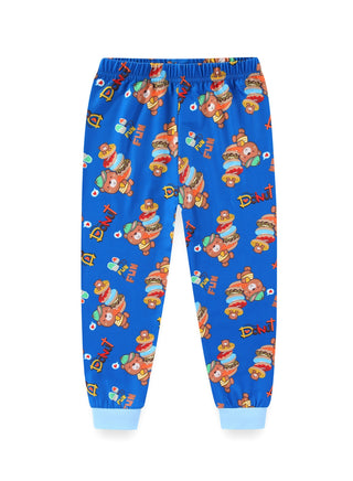 Glow Donut Bear Boys Cotton Pajama Set