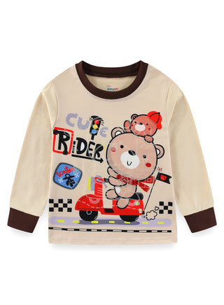 Glow Cute Rider Boys Cotton Nightwear Pajamas