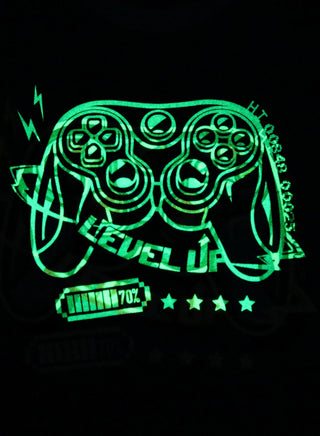 Glow Gaming Controller Boys Cotton Night Suit
