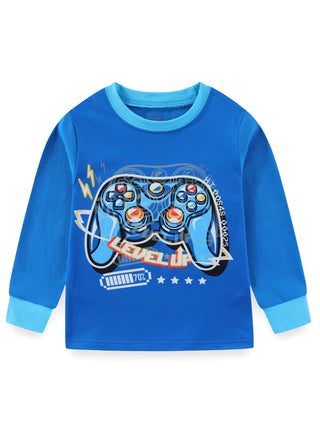 Glow Gaming Controller Boys Cotton Night Suit