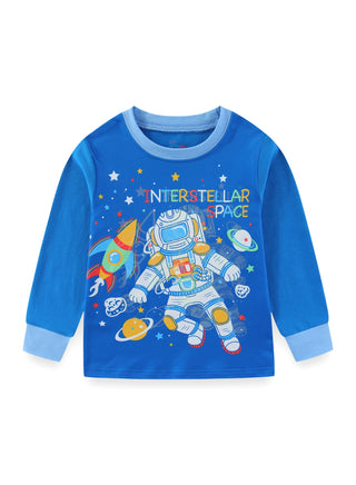 Glow Space Astronaut Boys Cotton Pajama Set