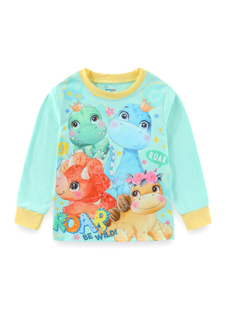 Glow Jungle Dinos Boys Cotton Night Suit